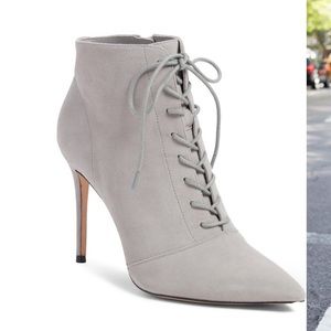 Something Navy Orchid Leather Bootie